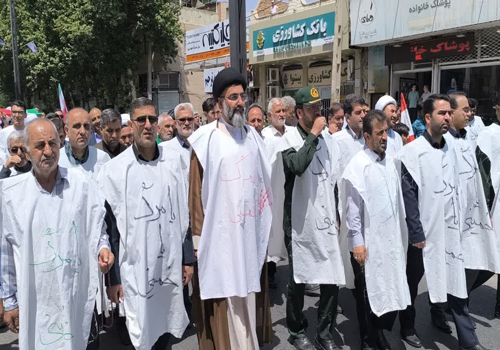 راهپیمایی مردمی سالگرد قیام ۱۵ خرداد در پیشوا برگزار شد